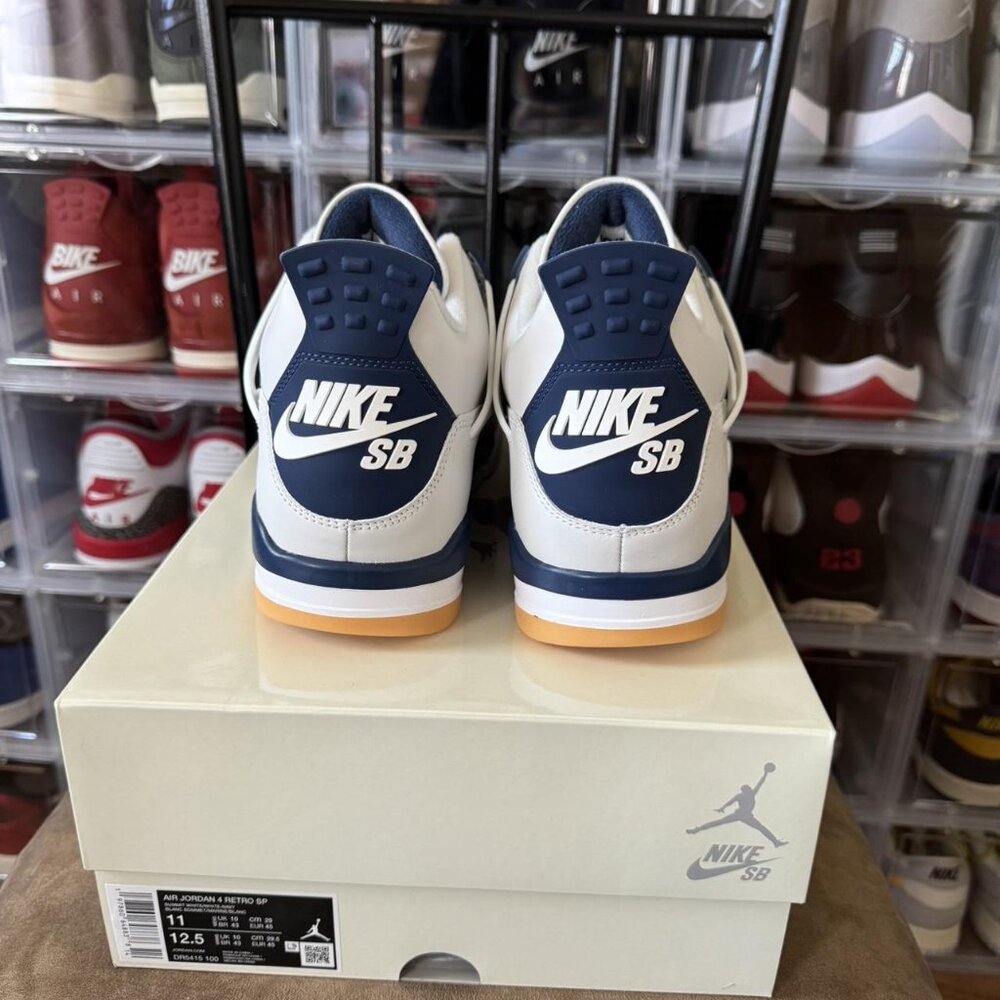 Size 11 - Nike SB x Air Jordan 4 Retro SP Midnight Navy SE SP LE DS BRAND NEW - Picture 5 of 5